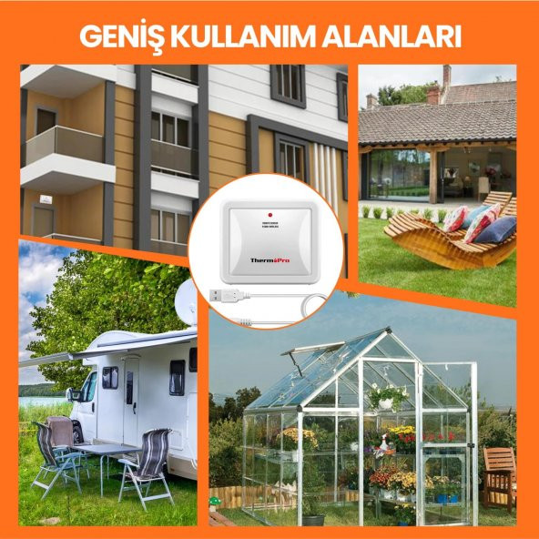 ThermoPro TX-4B İlave Dış Sensör (TP63B, TP67B, TP68B için) - Resim 6