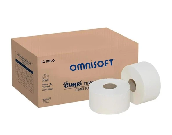 Omnisoft Mini Cimri İçten Çekmeli Tuvalet Kağıdı 4 Kg 12 Rulo ürün görseli 1