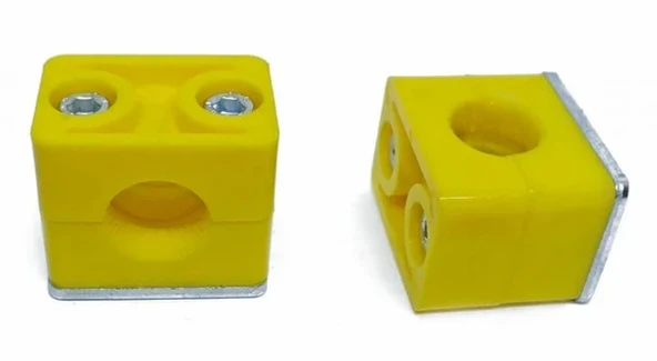 Tek Lama Çift Vida Hidrolik Boru Kelepçesi 25mm ürün görseli 1