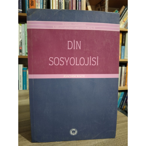 Din Sosyolojisi   Joachım Wach ürün görseli 1