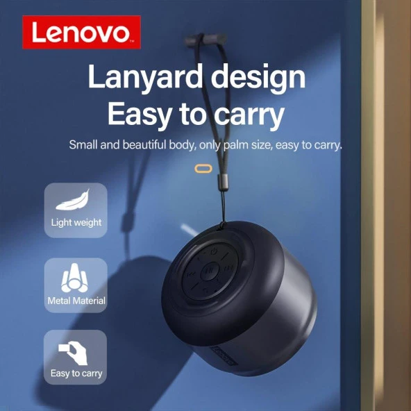 Lenovo K30 Bluetooth Hoparlör Siyah - Resim 5