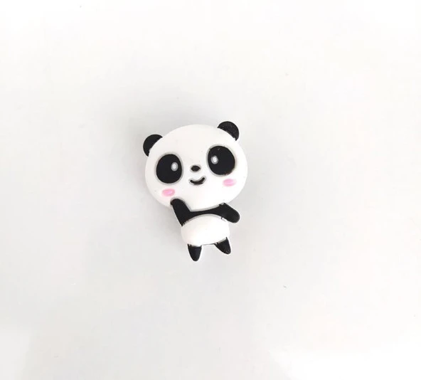 Panda Terlik Ayakkabı Süsü Silikon Kız Erkek Aksesuar 1 Adet Hediye ürün görseli 1