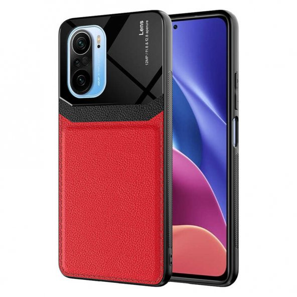 Xiaomi Redmi K40 Kılıf ​Zore Emiks Deri Görünümlü Kılıf ürün görseli 1