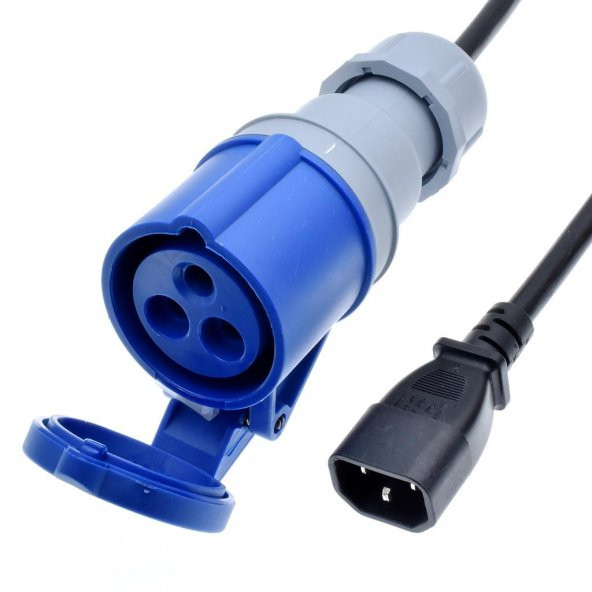 IEC309 16A/32A C14 Power Kablosu 2 metre ürün görseli 1
