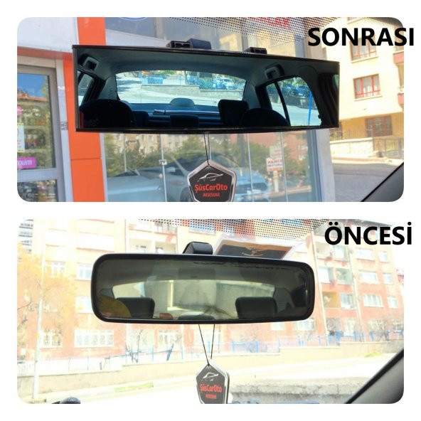3R Bombeli Makaslı Geçmeli Karartmalı İç İlave Ayna Mavi Renkli Ayna 270 mm ürün görseli 1