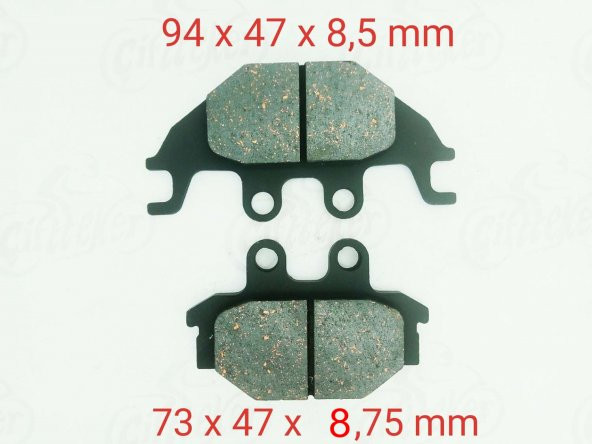 ÖN-ARKA FREN DİSK BALATASI FA377 KYMCO MXU 250-300-300 R-500 ürün görseli 1