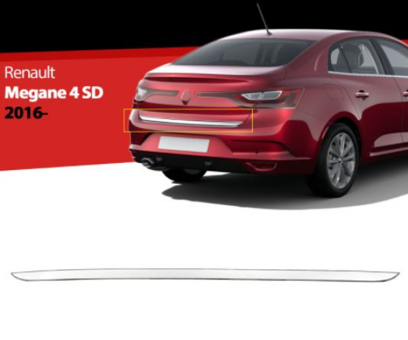 Renault Megane 4 Sedan Krom Bagaj Alt Çıtası 2016 ve Üzeri ürün görseli 1