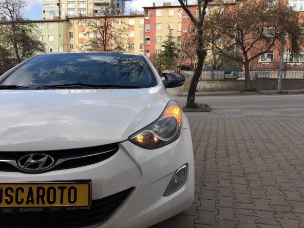 Hyundai Elantra 2011-2016 Batman Yarasa Ayna Kapağı Piano Black ABS Plastik ürün görseli 1