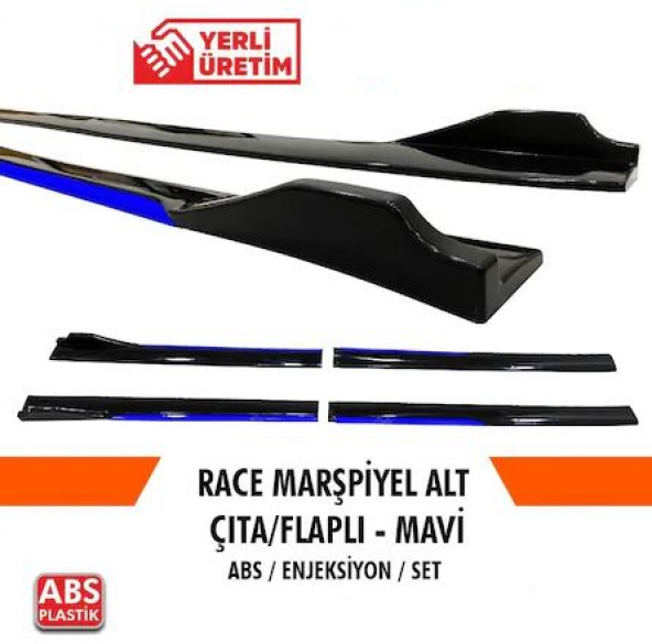 Üniversal Piano Black Kulaklı Flaplı Marşpiyel Lipi Bıçağı Mavi ürün görseli 1