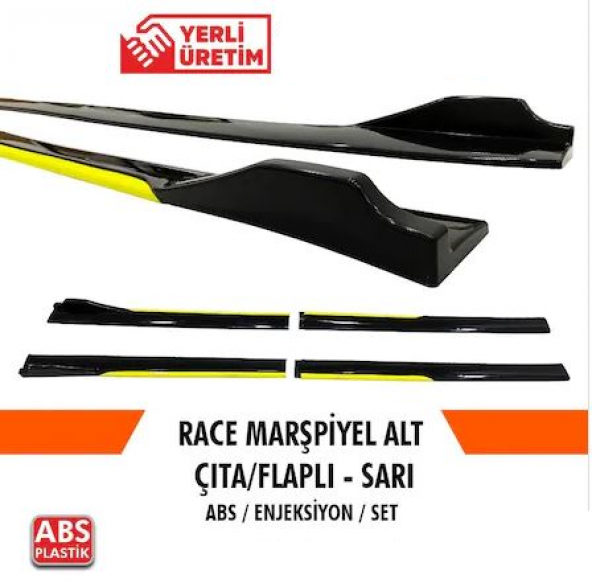 Üniversal Piano Black Kulaklı Flaplı Marşpiyel Lipi Bıçağı Sarı ürün görseli 1