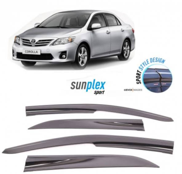 SUNPLEX Toyota Corolla 2007-2012 Spor Cam Rüzgarlığı 4 Parça ürün görseli 1