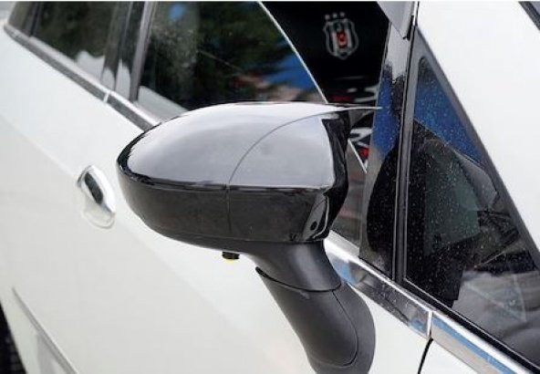 Fiat Punto Evo 2009-2018 Batman Yarasa Ayna Kapağı Piano Black ABS Plastik ürün görseli 1