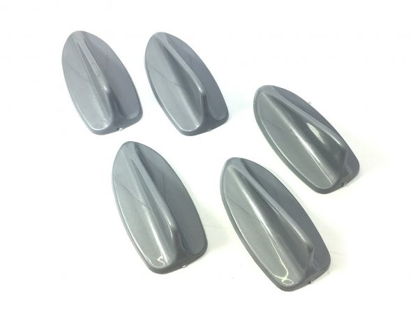 5 li Mini Shark Balina Anten Seti Balık Sırtı Süs Anten Gri ürün görseli 1