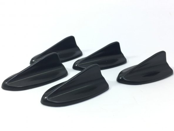 5 li Mini Shark Balina Anten Seti Balık Sırtı Süs Anten Siyah ürün görseli 1