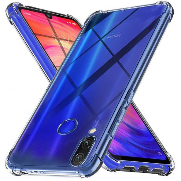 Redmi Note 7 Nitro Antişok Silikon Kılıf Kenar Korumalı - Resim 2