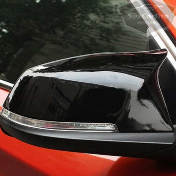 BMW F30-F32-F20 2012-2018 Batman Yarasa Ayna Kapağı Piano Black ABS Plastik ürün görseli 1