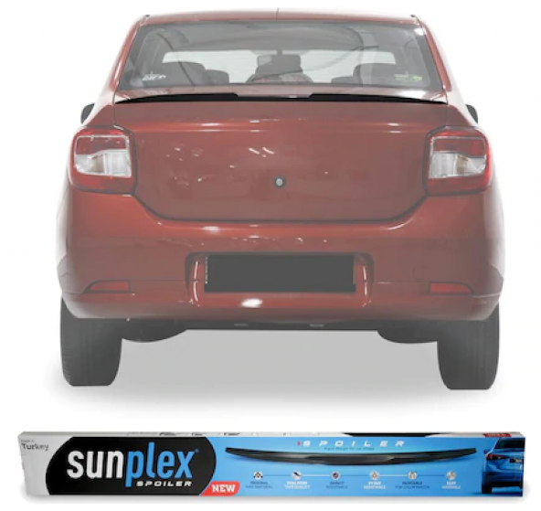 SUNPLEX Renault Symbol 2013- Bagaj Üstü Spoiler Piano Black ürün görseli 1