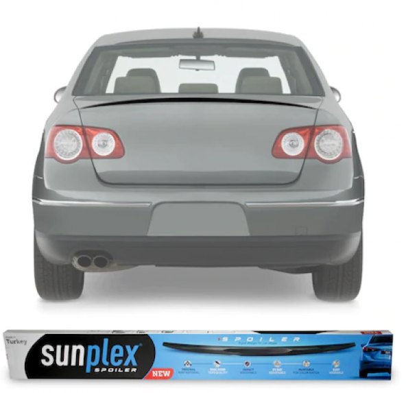 SUNPLEX Volkswagen Passat B6 Bagaj Üstü Spoiler Çıta Piano Black ürün görseli 1