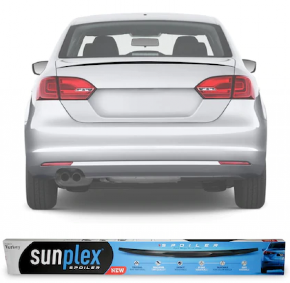 SUNPLEX VW Jetta Bagaj Üstü Spoiler Piano Black 2010-2017 Arası ürün görseli 1