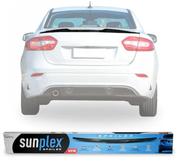 SUNPLEX Renault Fluence Bagaj Üstü Spoiler Piano Black 2009 Sonrası ürün görseli 1