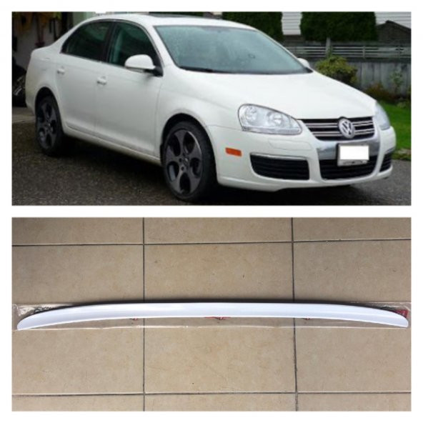 Volkswagen Jetta 06-10 Bagaj Üstü Spoiler Çıtası Parlak Beyaz ürün görseli 1