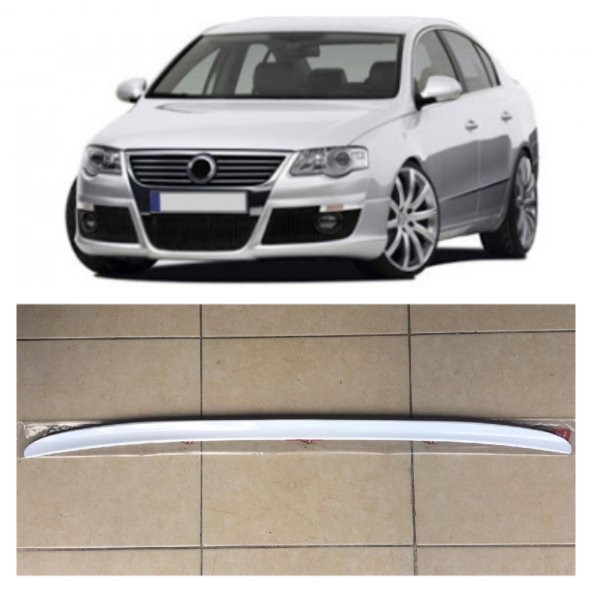 Volkswagen Passat B6 Bagaj Üstü Spoiler Bagaj Çıtası Parlak Beyaz ürün görseli 1