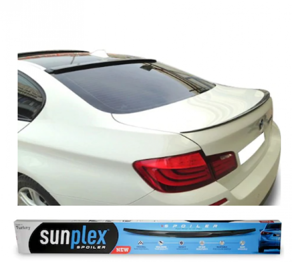 SUNPLEX BMW 5 F10 Bagaj Üstü Spoiler Piano Black 2010-2016 ürün görseli 1