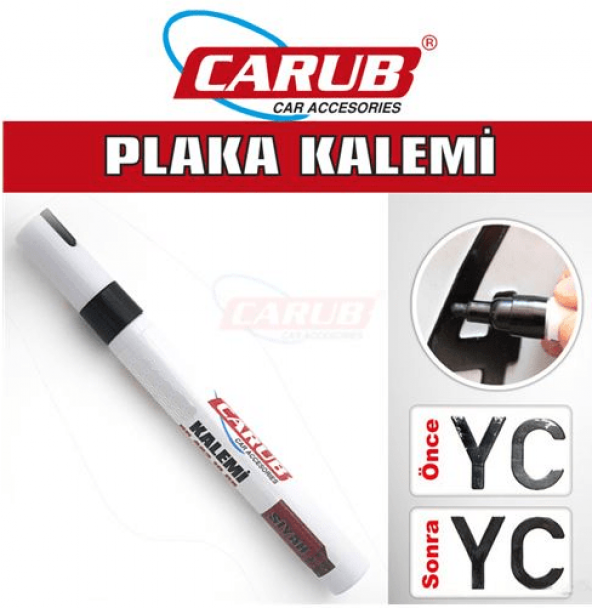 Carub Siyah Plaka Yazma Kalemi Plaka Boya Kalemi ürün görseli 1