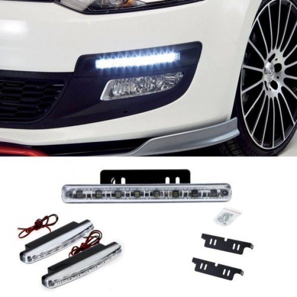 8 Ledli Gündüz Farı Ledi DRL Led Lamba ürün görseli 1