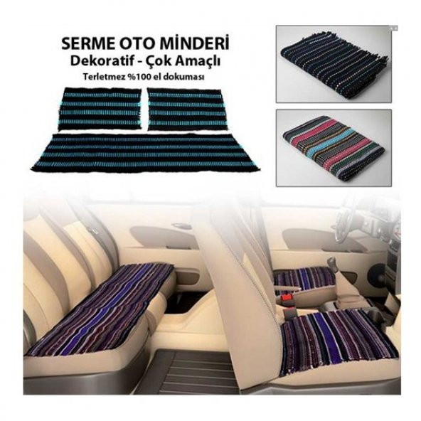 Kilim Dokuma Oto Koltuk Kılıfı 3 Parça Serme Kilim ürün görseli 1