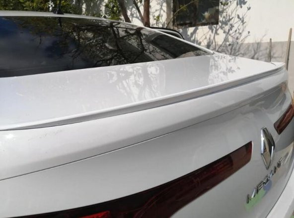 Renault Megane 4 Sedan Kasa Bagaj Üstü Spoiler Parlak Beyaz ürün görseli 1