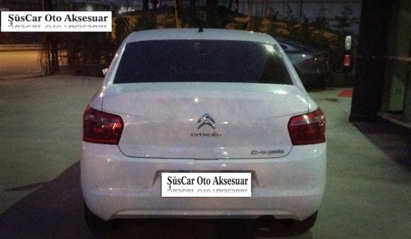 Citroen C Elysee Bagaj Üstü Slim Spoiler Parlak Beyaz ürün görseli 1