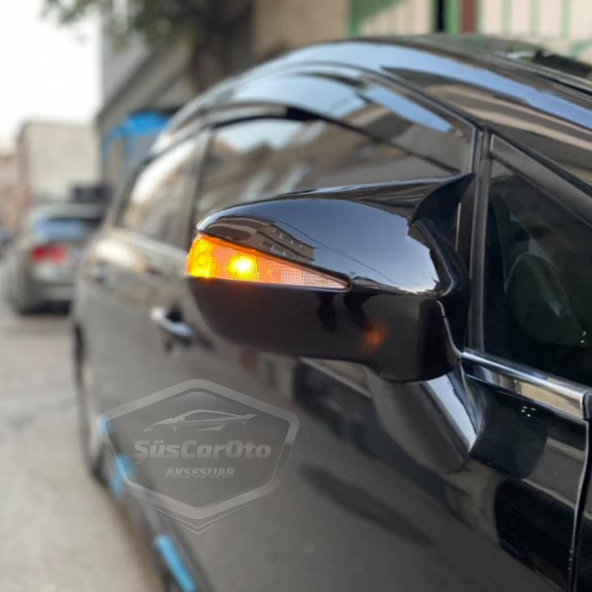 Honda Civic FD6 2006-2011 Batman Yarasa Ayna Kapağı Piano Black ABS Plastik ürün görseli 1