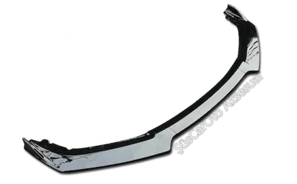 Üniversal Esnek 3 Parça Lip Pianoblack ABS Plastik Flaplı Kanatlı - Resim 6