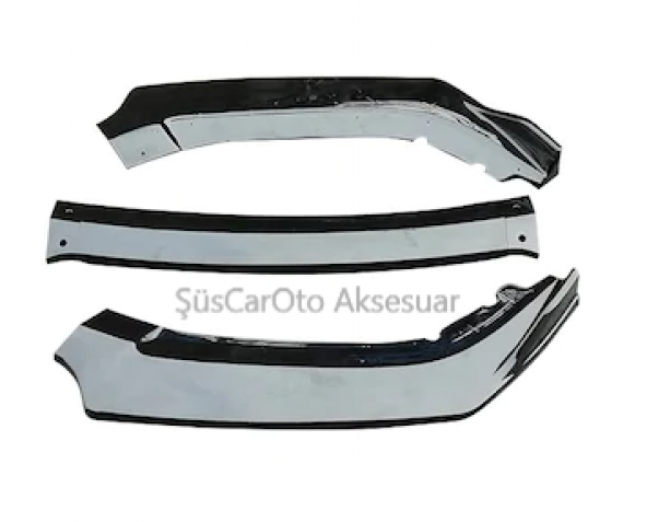 Fiat Egea Esnek 3 Parça ABS Lip Piano Black Flaplı Kanatlı - Resim 4