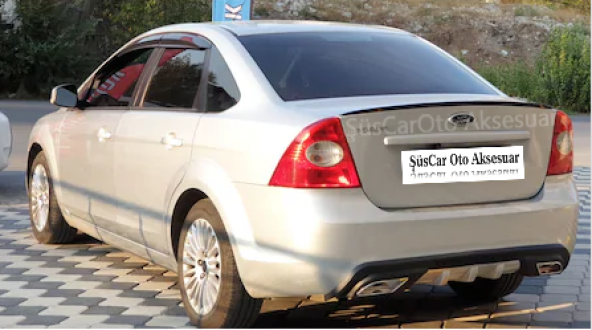 Ford Focus 2 2.5 Bagaj Üstü Spoiler Bagaj Çıtası Piano Black ürün görseli 1