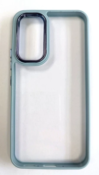 Samsung Galaxy A54 Uyumlu Renkli Çerçeveli Şeffaf Kılıf ürün görseli 1