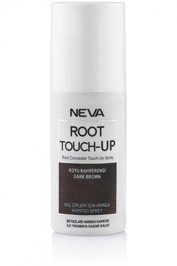 Neva Koyu Kahverengi Root Touch-up Beyaz Kapatıcı Sprey 75 ml ürün görseli 1