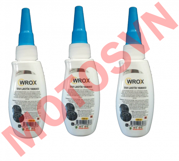 WROX SIVI LASTİK TAMİR KİTİ 3 ADET 100 ML ürün görseli 1