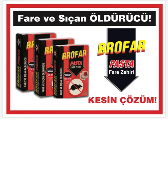 brofarr Fare Zehiri Pasta 100gr (10x10gr) '' 3 Adet ' ürün görseli 1