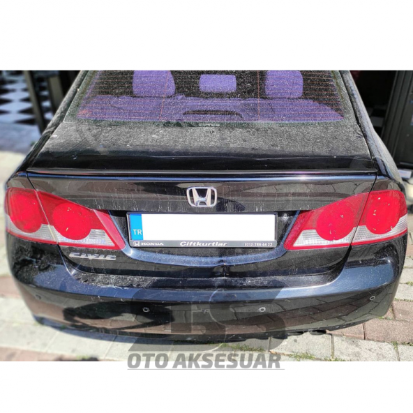 Honda Civic Fd6 Bagaj Üstü Black Piano Spoiler Bagaj Çıtası ürün görseli 1