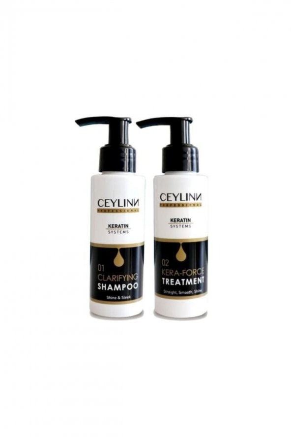 Ceylinn Düzleştirici  Keratin Bakım Şampuan 100 ml + Keratin Saç Kremi  100 ml ürün görseli 1