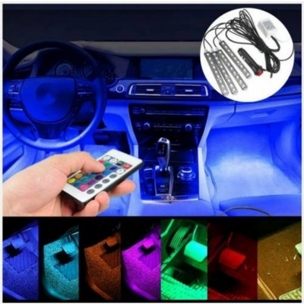 Müziğe Sese Duyarlı Ayak Altı Led Kumandalı Rgb ürün görseli 1