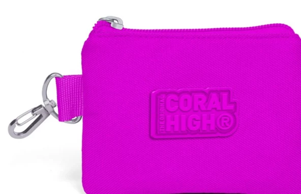 Coral High Koyu Pembe Bozuk Para Çantası - Kız Çocuk ürün görseli 1