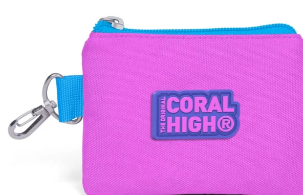 Coral High Pembe Bozuk Para Çantası - Kız Çocuk ürün görseli 1