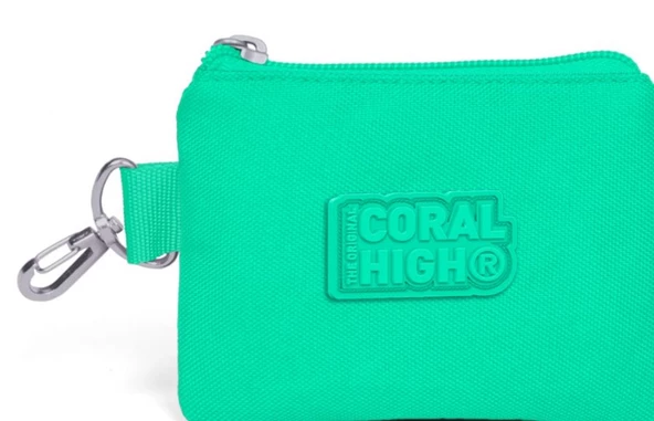 Coral High Yeşil Bozuk Para Çantası - Kız Çocuk ürün görseli 1