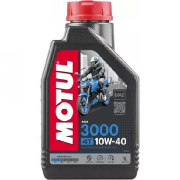 Motul 3000 10W-40 4T 1 Lt Motosiklet Motor Yağı ürün görseli 1