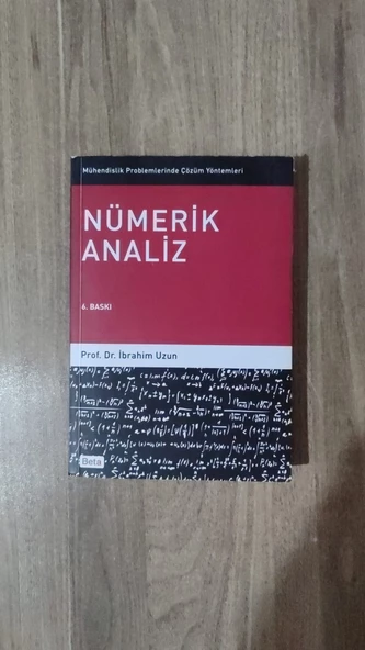 Nümerik Analiz Prof. Dr. İbrahim Uzun ürün görseli 1