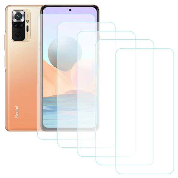 Notech Xiaomi Redmi Note 10 Pro Temperli Cam Ekran Koruyucu 5li Eko Paket ürün görseli 1