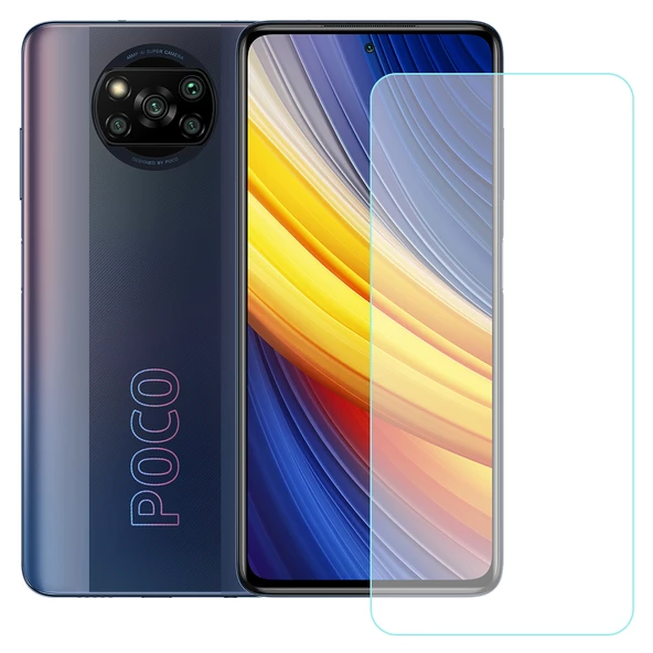 NoTech Xiaomi Poco X3 Pro Temperli Cam Ekran Koruyucu ürün görseli 1